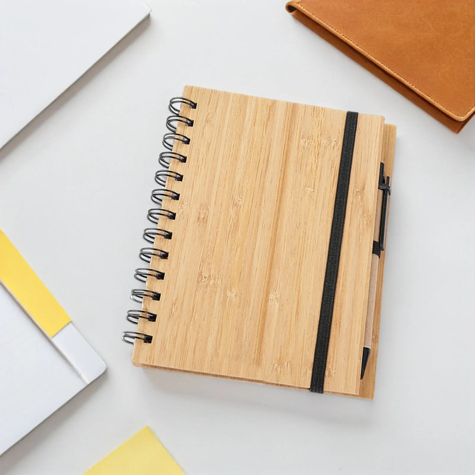3Pcs Bamboo Cover Notebooks Lined Spiral Notepad Pen Set for Office School Note Taking Journaling Work Supplies
3Pcs Bamboo Cover Notebooks Lined Spiral Notepad Pen Set for Office School Note Taking Journaling Work Supplies