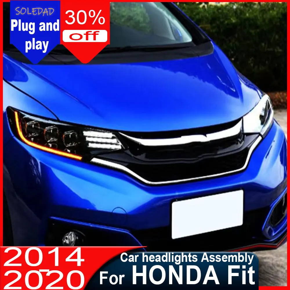 Car Headlights For Honda Fit GK5 2014 2015 2016 2017 2018 2019 2020 Full LED Assembly Upgrade High Configure Projector Lens
Car Headlights For Honda Fit GK5 2014 2015 2016 2017 2018 2019 2020 Full LED Assembly Upgrade High Configure Projector Lens