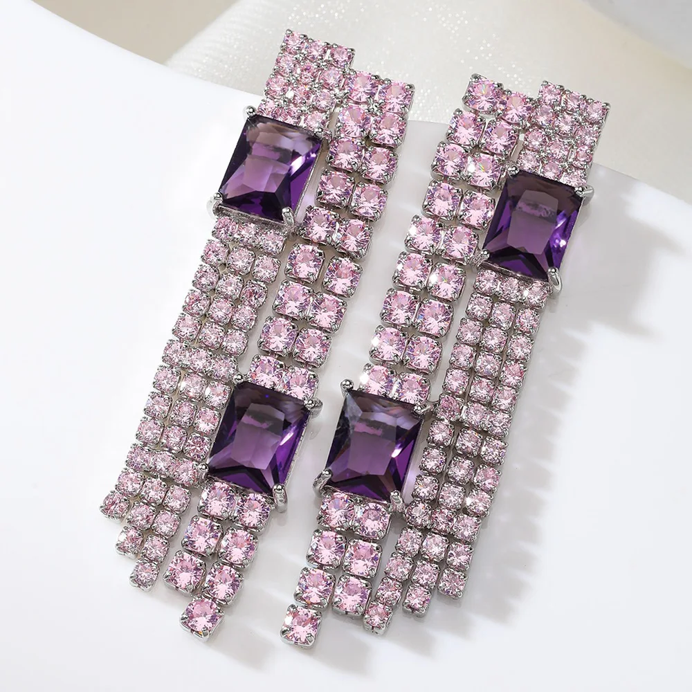 Missvikki High Quality Luxury Trendy Pendant Earrings Elegant Shiny Cubic Zirconia for Women Bridal Wedding Party Jewelry
Missvikki High Quality Luxury Trendy Pendant Earrings Elegant Shiny Cubic Zirconia for Women Bridal Wedding Party Jewelry
