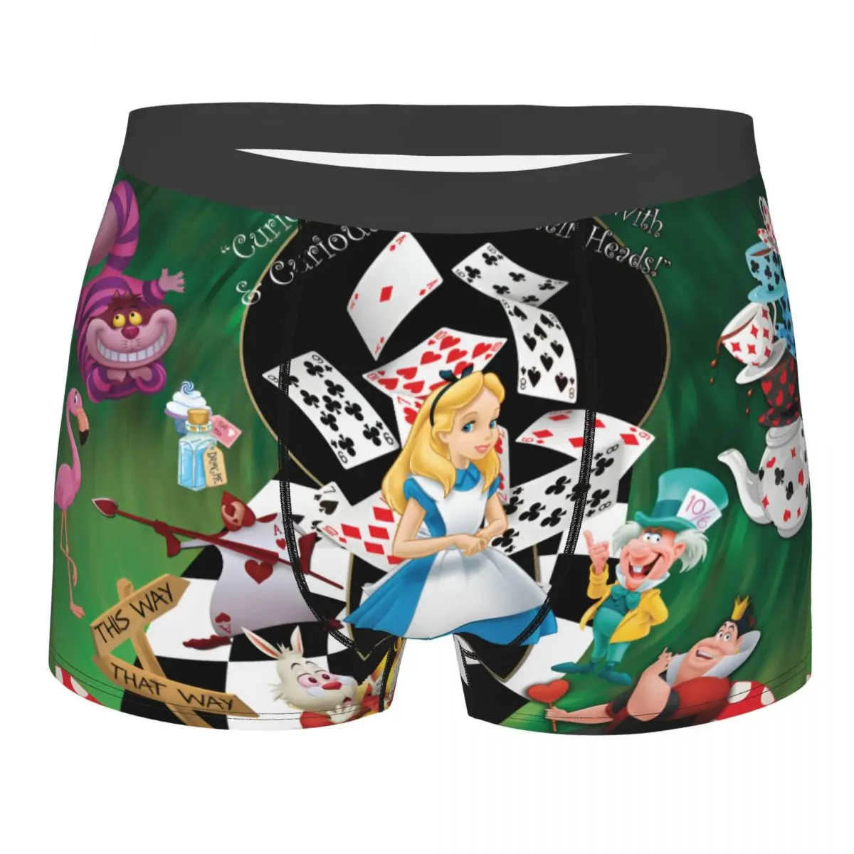 Мужские трусы-боксеры с принтом Алисы в Стране чудес, дышащие, мягкие, для мужчин
Мужские трусы-боксеры с принтом Алисы в Стране чудес, дышащие, мягкие, для мужчин