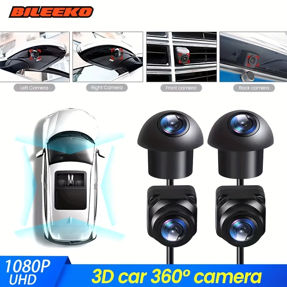 360° Surround Bird View, Four Way Left/Right/Front/Rear View, AHD 1080P/720P, Universally Applicable with Android Car Stereo
360° Surround Bird View, Four Way Left/Right/Front/Rear View, AHD 1080P/720P, Universally Applicable with Android Car Stereo