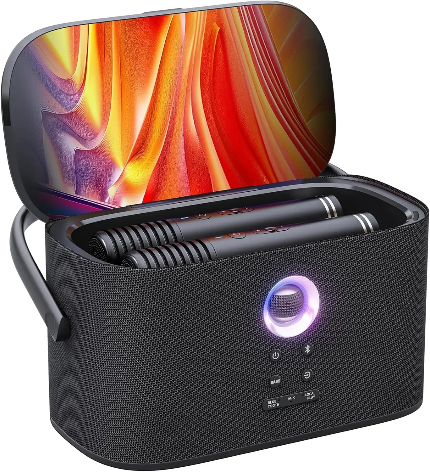 Portable Karaoke Machine for Adults, Built-in Lyrics Display and Screen, 2 Self-Charging Wireless Microphones, Karaoke App, 140W
Portable Karaoke Machine for Adults, Built-in Lyrics Display and Screen, 2 Self-Charging Wireless Microphones, Karaoke App, 140W