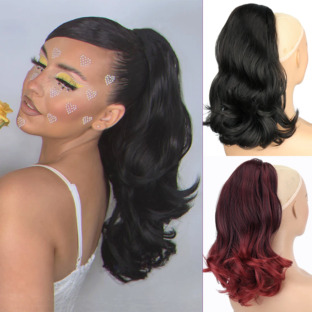 Synthetic 18 Inches Tail Warping Wavy Drawstring Ponytail Hairpiece Black Brown Pony Tail Hair Extensions For Women
Synthetic 18 Inches Tail Warping Wavy Drawstring Ponytail Hairpiece Black Brown Pony Tail Hair Extensions For Women