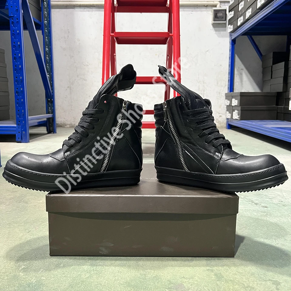 Classic Ro Sneakers Black Leather High Top Shoes Brand Side Zipper Women Casual Shoes Fashion Lace Up Ankle Boots Geo Men Shoes
Classic Ro Sneakers Black Leather High Top Shoes Brand Side Zipper Women Casual Shoes Fashion Lace Up Ankle Boots Geo Men Shoes