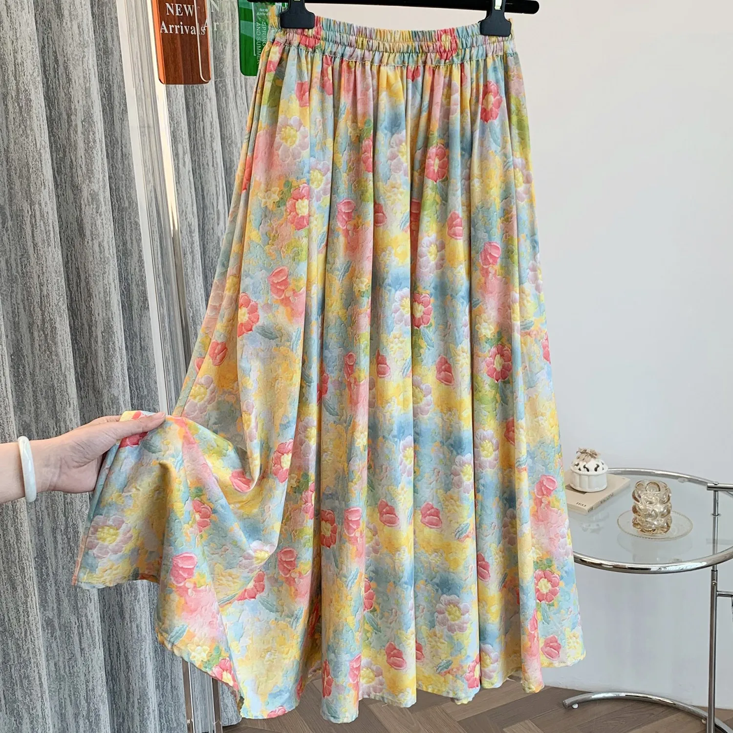 High-End Anti-Aging Artistic Cotton Print Half Skirt Women's Spring Summer Oil Painting Yellow Floral A-Line Skirt
High-End Anti-Aging Artistic Cotton Print Half Skirt Women's Spring Summer Oil Painting Yellow Floral A-Line Skirt