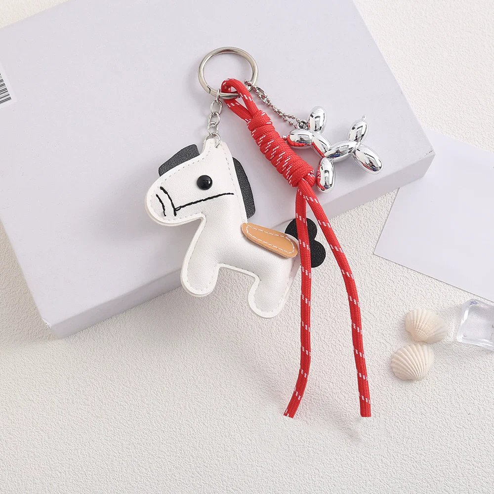 Women's Bag Charm Decoration Cartoon Rocking Horse Women's Leather Charm Bag Charm Key Chain Cute Balloon Dog Bag Accessories Gi
Women's Bag Charm Decoration Cartoon Rocking Horse Women's Leather Charm Bag Charm Key Chain Cute Balloon Dog Bag Accessories Gi