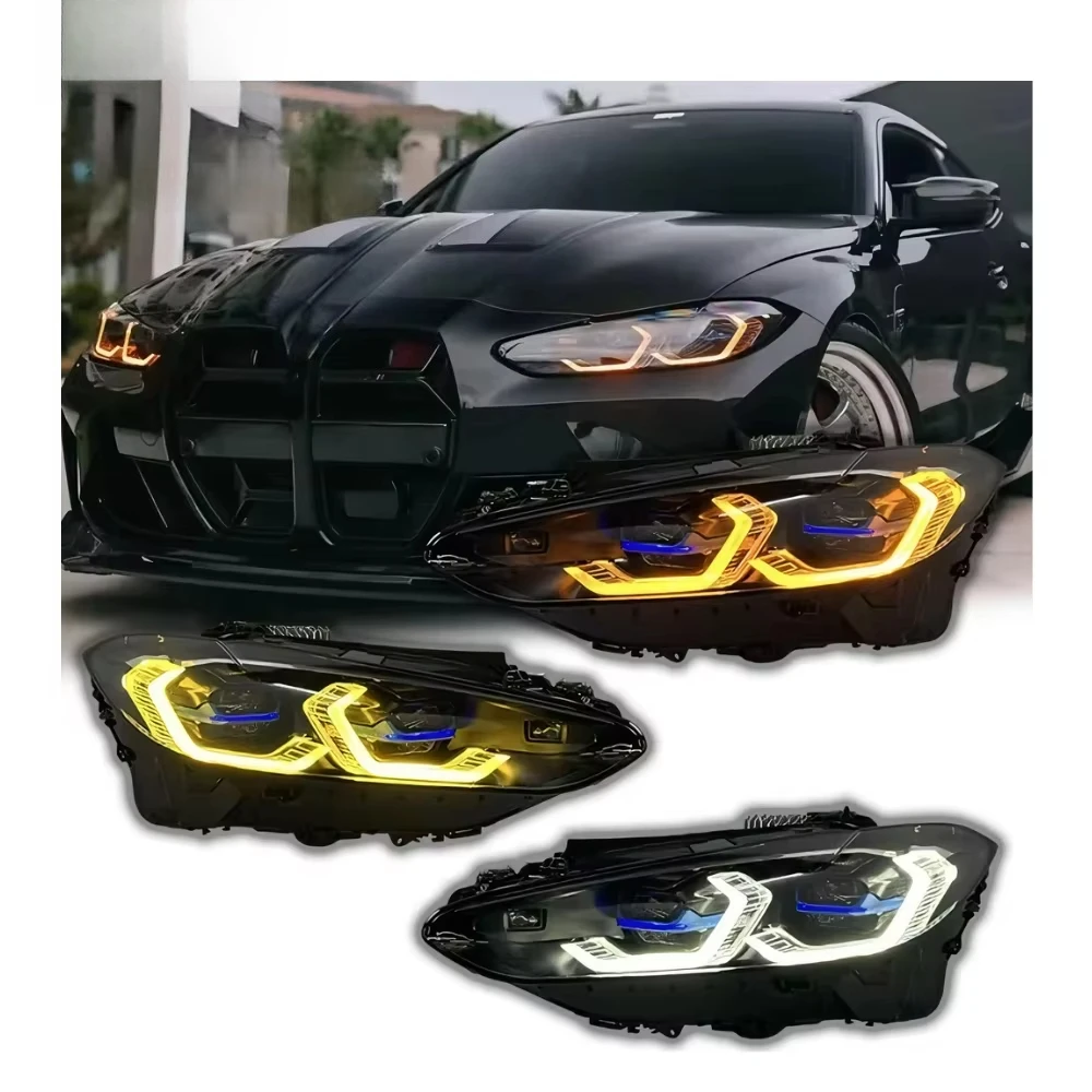 Suitable forHETOP G22 Headlights 2021-2025 Triple Color Yellow White Amber System 4 Series M3 M4 G23 G80 G82 Upgrade LED DRL Las
Suitable forHETOP G22 Headlights 2021-2025 Triple Color Yellow White Amber System 4 Series M3 M4 G23 G80 G82 Upgrade LED DRL Las