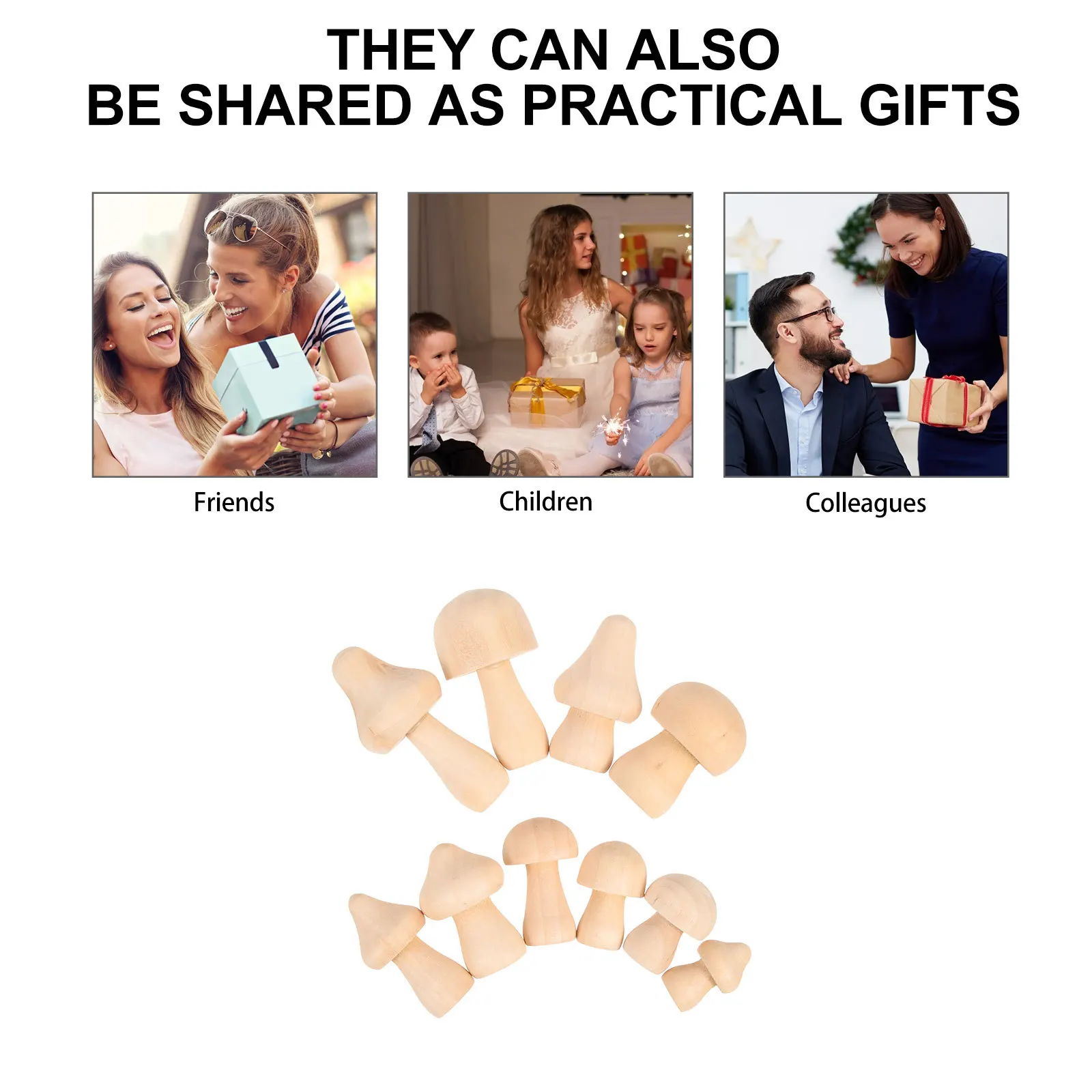 10Pcs Wooden Mushroom Unfinished Plain Unpainted Miniature Painting Shapes for Kids Creative Craft Decoration Things to Paint on
10Pcs Wooden Mushroom Unfinished Plain Unpainted Miniature Painting Shapes for Kids Creative Craft Decoration Things to Paint on