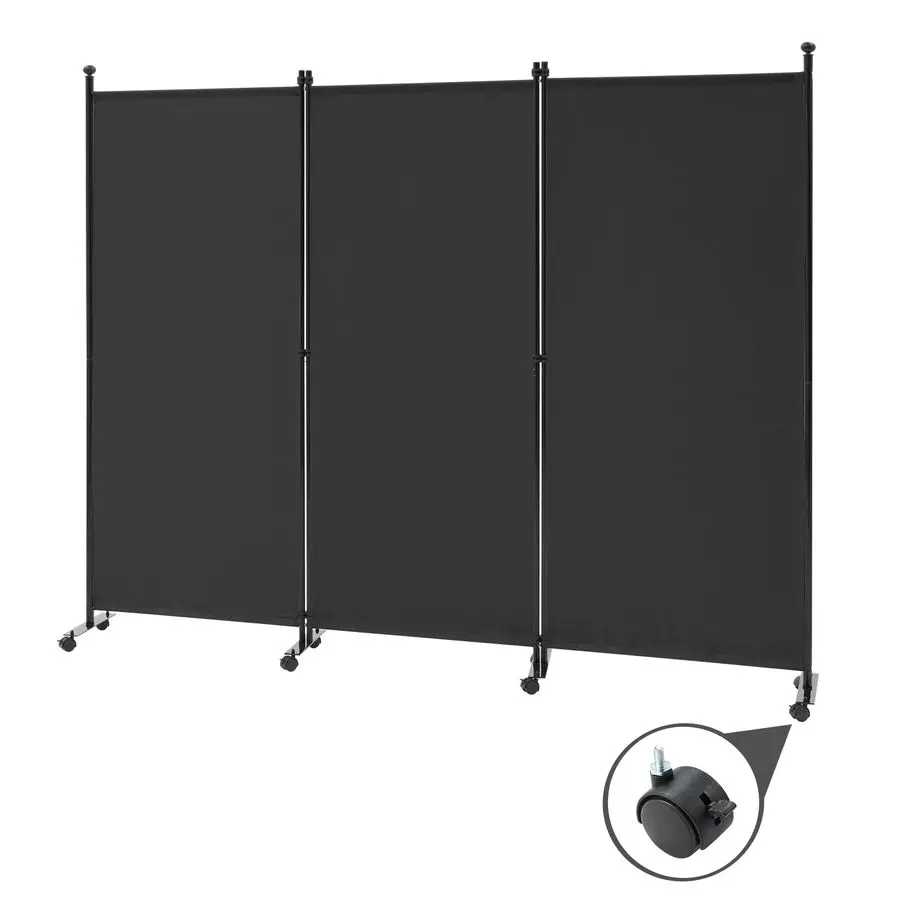 3 Panel Rolling Room Divider, Folding Partition Privacy Screens, Freestanding Fabric Room Panel, Portable Folding Wall Divider f
3 Panel Rolling Room Divider, Folding Partition Privacy Screens, Freestanding Fabric Room Panel, Portable Folding Wall Divider f