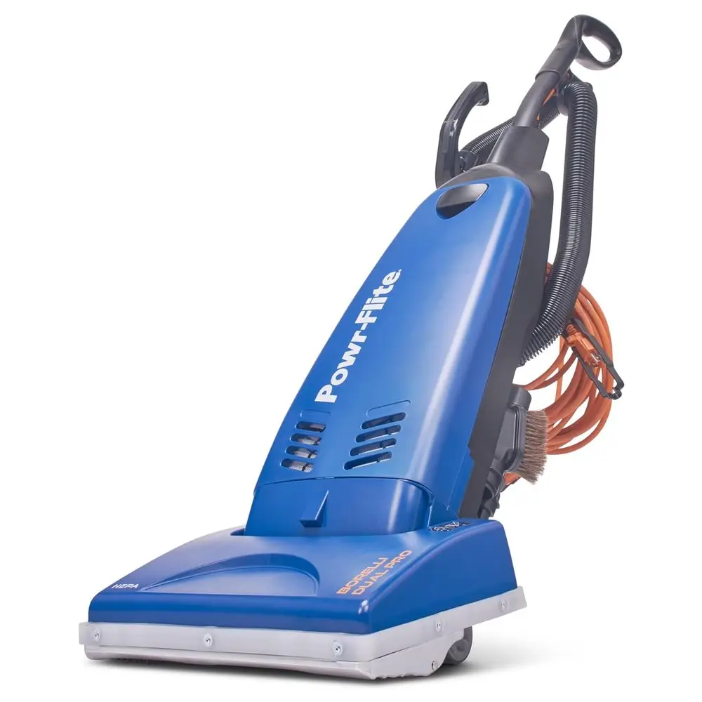 Upright HEPA Vacuum Cleaner with Dual Motor, 12-Foot Reach, 60-Foot Cord
Upright HEPA Vacuum Cleaner with Dual Motor, 12-Foot Reach, 60-Foot Cord