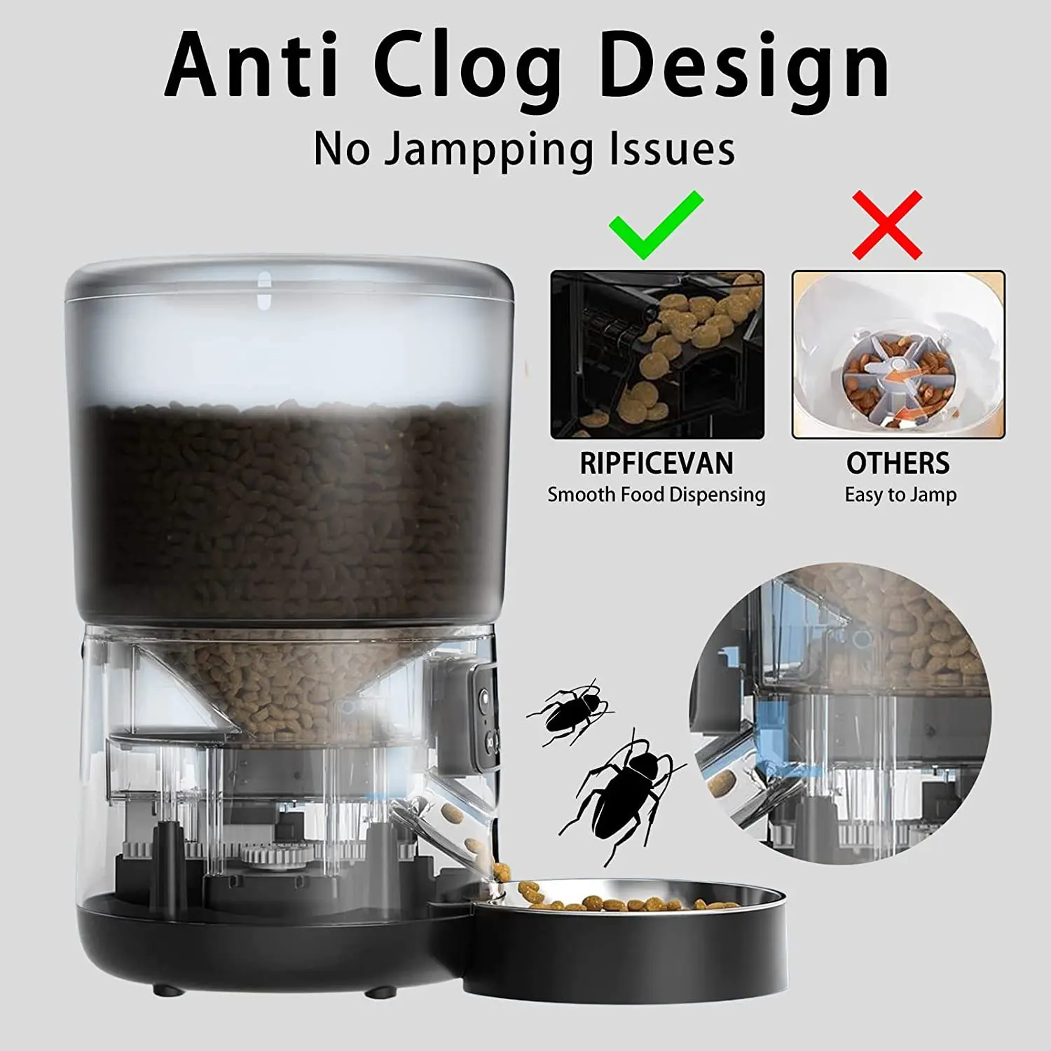 WIFI Version New Pet Feeder With Remote Intelligent Feeding For Cats And Dogs. Pet Feeder 4L Capacity
WIFI Version New Pet Feeder With Remote Intelligent Feeding For Cats And Dogs. Pet Feeder 4L Capacity
