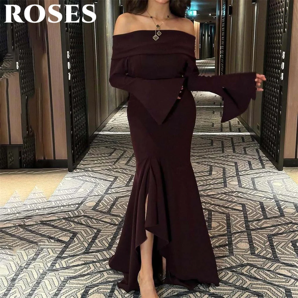 ROSES Elegant Off the Shoulder Prom Dress Mermaid Pleats Celebrity Dress Women's Evening Dress Satin Formal Gowns Customized
ROSES Elegant Off the Shoulder Prom Dress Mermaid Pleats Celebrity Dress Women's Evening Dress Satin Formal Gowns Customized