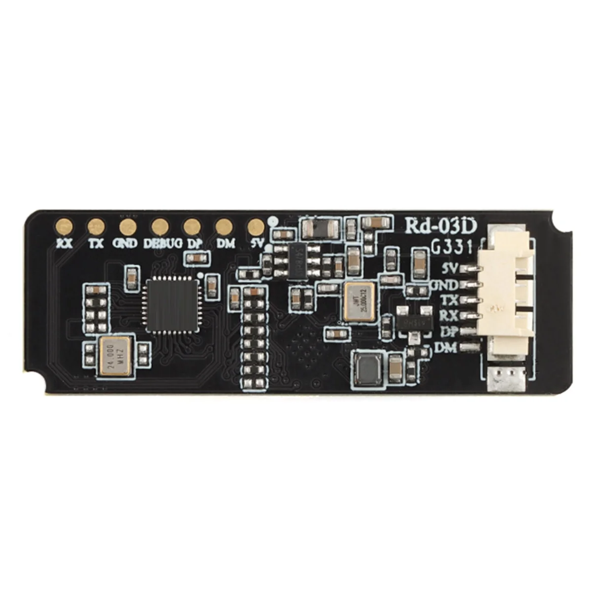 ModuleRd-03D 24G Multi-Target Human Motion Trajectory Localization and Tracking Radar Module On-Board PCB Antenna
ModuleRd-03D 24G Multi-Target Human Motion Trajectory Localization and Tracking Radar Module On-Board PCB Antenna