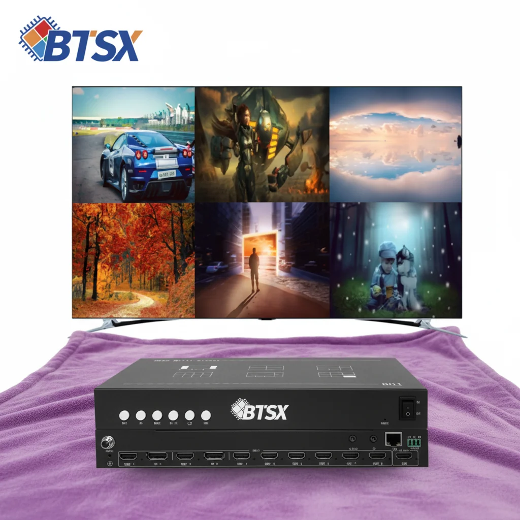 Bitvisus 8-Input 4K60 Multer BIT-MV-4K60-801, HDMI 2.0 Output, Seamless Input Switch, Remote/RS232/Web Control
Bitvisus 8-Input 4K60 Multer BIT-MV-4K60-801, HDMI 2.0 Output, Seamless Input Switch, Remote/RS232/Web Control