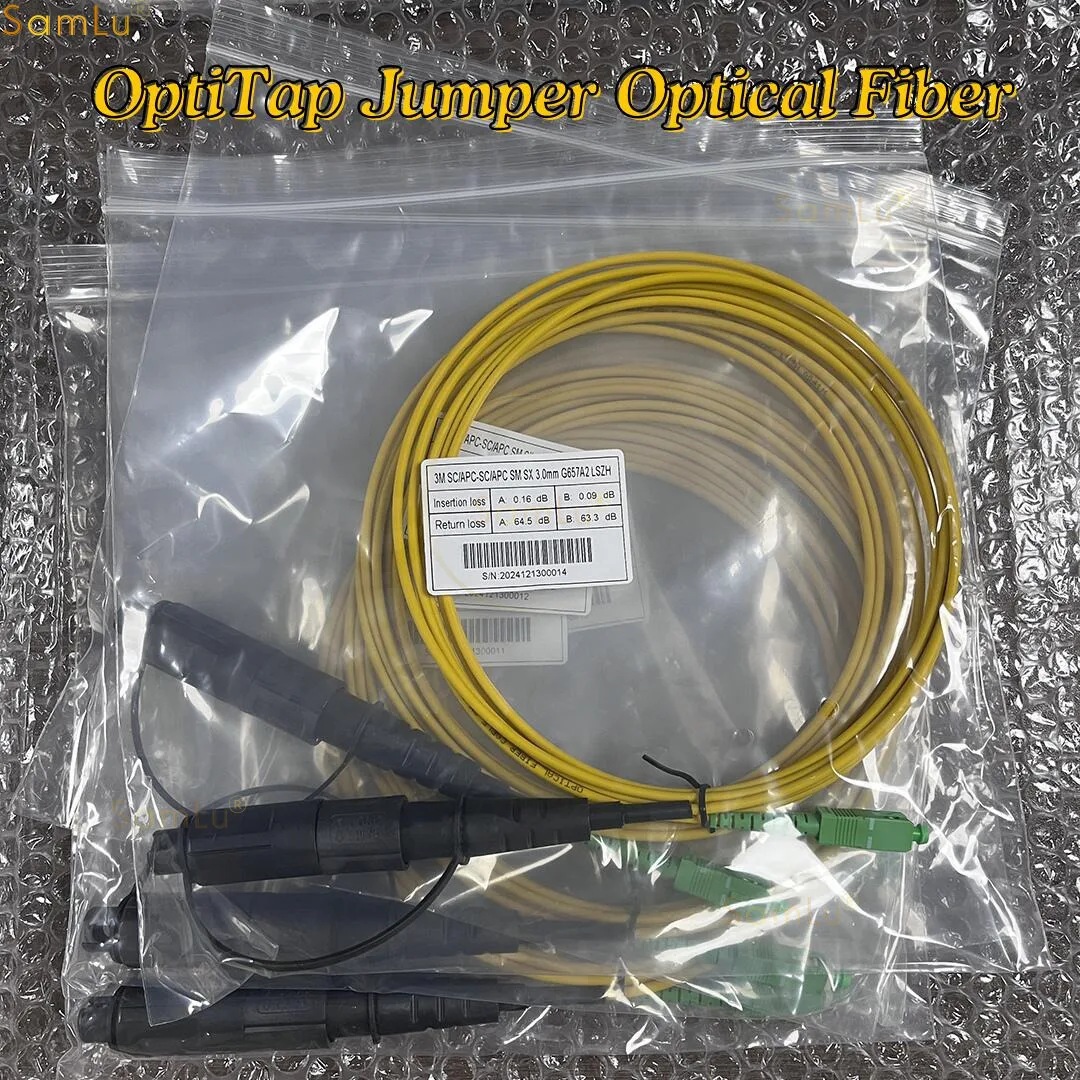 FTTH Fiber Optic Waterproof Corning Mini 1M 3.0mm Yellow Cable to SC/APC Optitap Jumper Optical Fiber Connector Patch Cord
FTTH Fiber Optic Waterproof Corning Mini 1M 3.0mm Yellow Cable to SC/APC Optitap Jumper Optical Fiber Connector Patch Cord