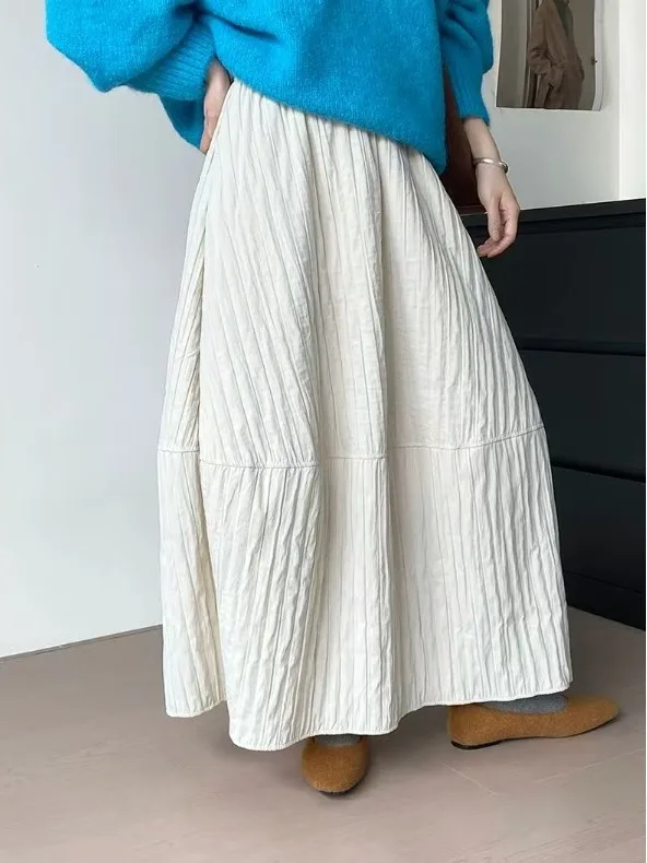 Warmth Artistic Style Midi Skirt Women's Autumn Winter plus Size Pear Shape Body High Waist A-Line Umbrella Skirt
Warmth Artistic Style Midi Skirt Women's Autumn Winter plus Size Pear Shape Body High Waist A-Line Umbrella Skirt