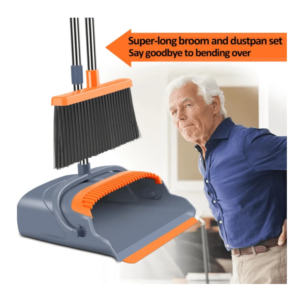 Broom And Dust Pan Set, Large Size, With Long Handle, Upright, Ideal For Indoor And Outdoor Garage Kitchen Room Office Lobby Us
Broom And Dust Pan Set, Large Size, With Long Handle, Upright, Ideal For Indoor And Outdoor Garage Kitchen Room Office Lobby Us