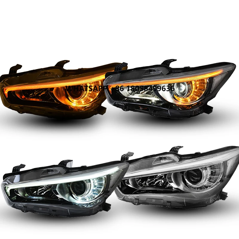 For 16-19 Infiniti q50l high configuration headlamp assembly and low configuration halogen upgraded full led steering headlamp
For 16-19 Infiniti q50l high configuration headlamp assembly and low configuration halogen upgraded full led steering headlamp
