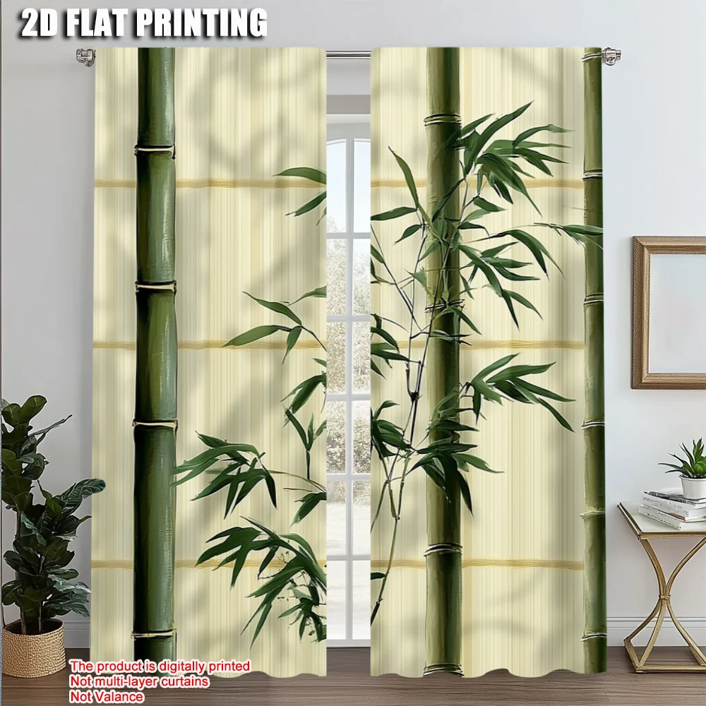 2pcs, Upscale Curtains 2D print Chic Bamboo & Yellow Stripe Versatile Fabric (without rod) Home Decor Ldeal for Bedroom Living
2pcs, Upscale Curtains 2D print Chic Bamboo & Yellow Stripe Versatile Fabric (without rod) Home Decor Ldeal for Bedroom Living