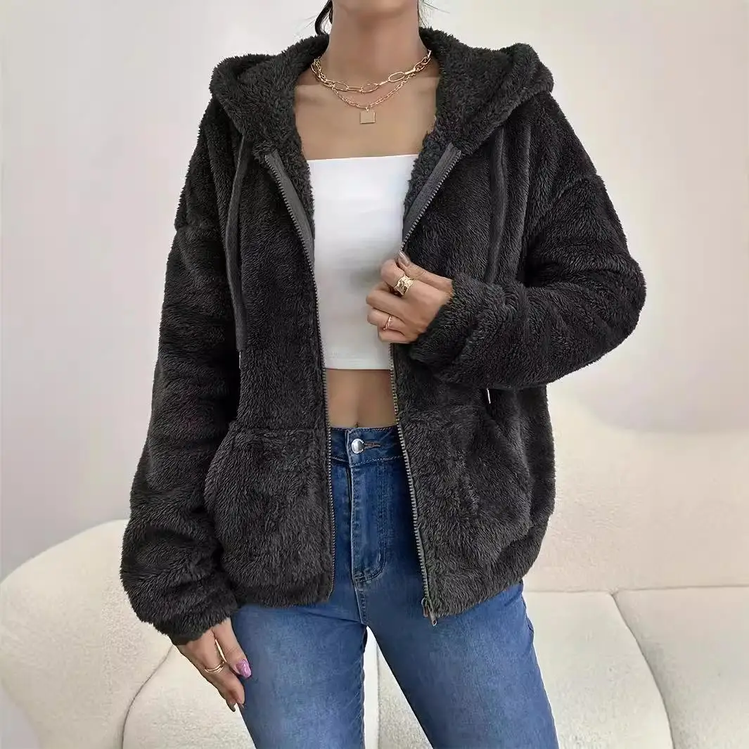 Женский кардиган на молнии с капюшоном Plu Jaet with ket Casual Sle Thi из полиэстера Nine Sve Длина Чистый цвет
Женский кардиган на молнии с капюшоном Plu Jaet with ket Casual Sle Thi из полиэстера Nine Sve Длина Чистый цвет