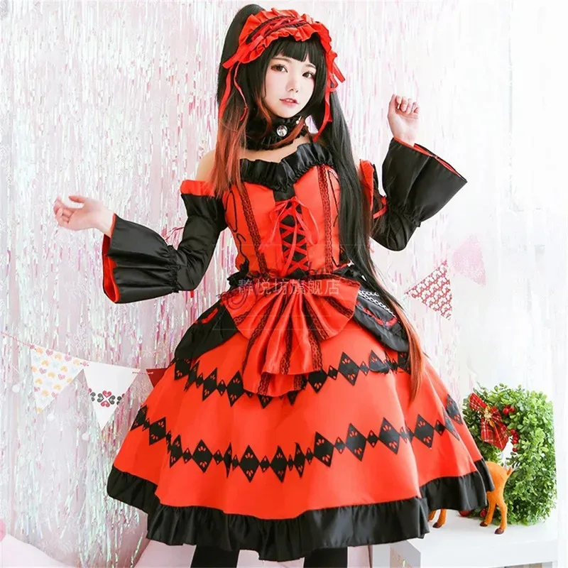 Цианиме DATE A LIVE Tokisaki Kurumi Косплей Костюм Парик Необычная Готическая Лолита Платье Принцессы Женщины Кошмар Хэллоуин Вечеринка Outfi
Цианиме DATE A LIVE Tokisaki Kurumi Косплей Костюм Парик Необычная Готическая Лолита Платье Принцессы Женщины Кошмар Хэллоуин Вечеринка Outfi