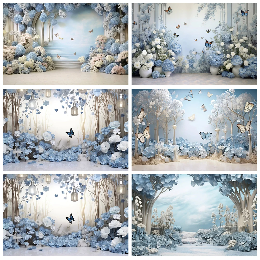 Blue Flower Wall Backgrounds For Photographs Butterfly Baby Shower Photo Birthday Wedding Backdrops Party Decorations Photocall
Blue Flower Wall Backgrounds For Photographs Butterfly Baby Shower Photo Birthday Wedding Backdrops Party Decorations Photocall