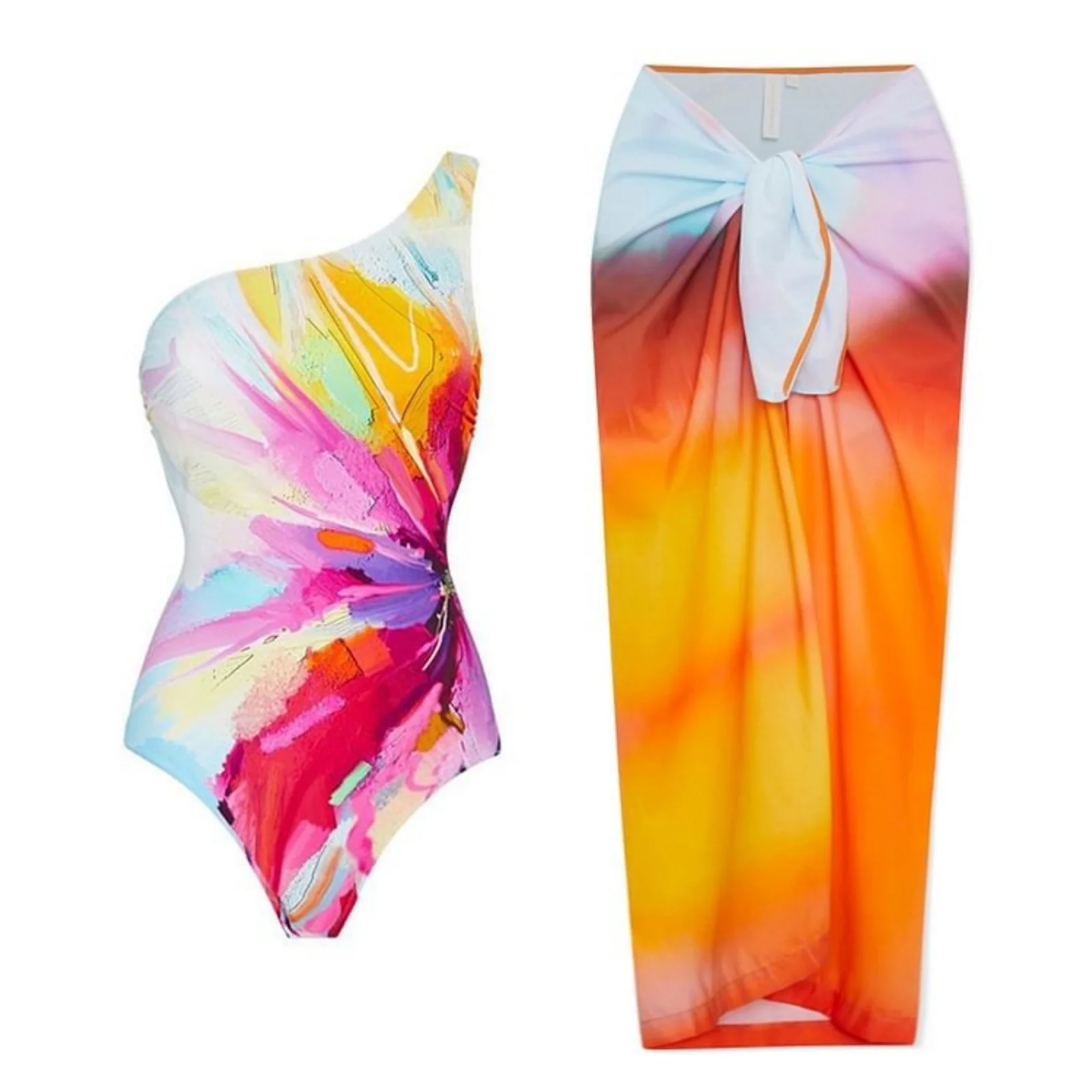 2024 New One Shoulder Floral Ruffled Bikini Set Women 3D Flower High Waist Two Piece Swimsuit Beach Skirt Bathing Suit Swimwear
2024 New One Shoulder Floral Ruffled Bikini Set Women 3D Flower High Waist Two Piece Swimsuit Beach Skirt Bathing Suit Swimwear