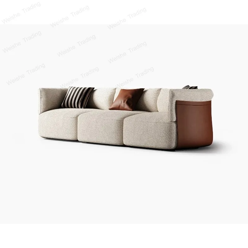 Italian light luxury sofa, high-end fabric combination sofa
Italian light luxury sofa, high-end fabric combination sofa