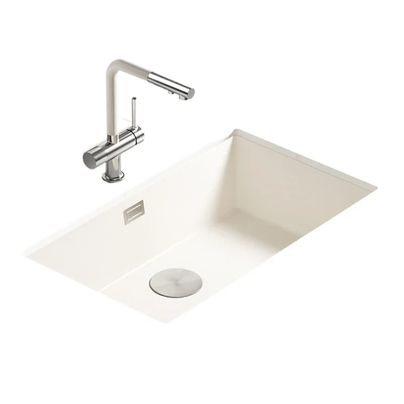 Granite square kitchen sink anti-fouling and anti-stick vegetable basin large single slot wear-resistant and scratch-resistant
Granite square kitchen sink anti-fouling and anti-stick vegetable basin large single slot wear-resistant and scratch-resistant