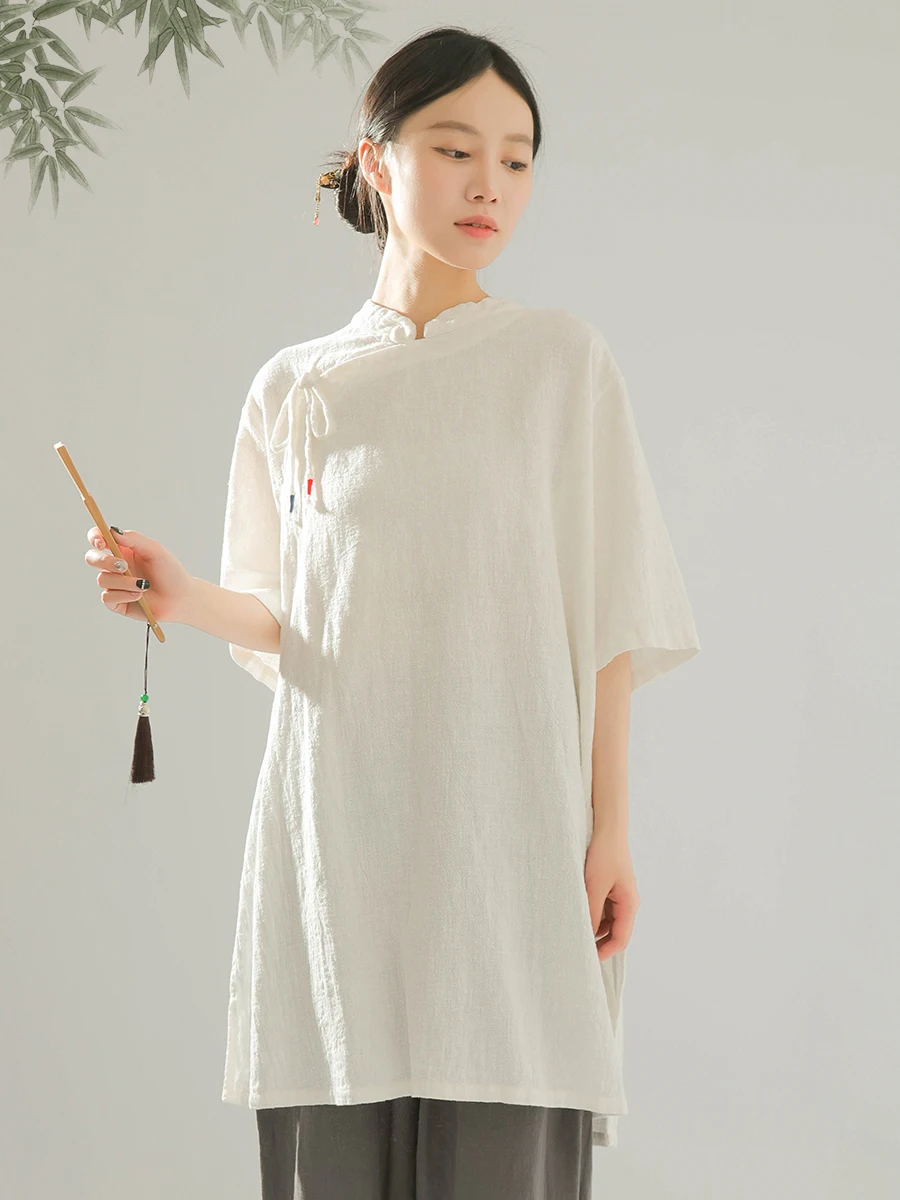 Летняя хлопково-льняная миди-рубашка женская, винтажная, простая, свободного кроя, однотонная, с поясом, на пуговицах, оригинальный дизайн, защита от УФ-излучения
Летняя хлопково-льняная миди-рубашка женская, винтажная, простая, свободного кроя, однотонная, с поясом, на пуговицах, оригинальный дизайн, защита от УФ-излучения