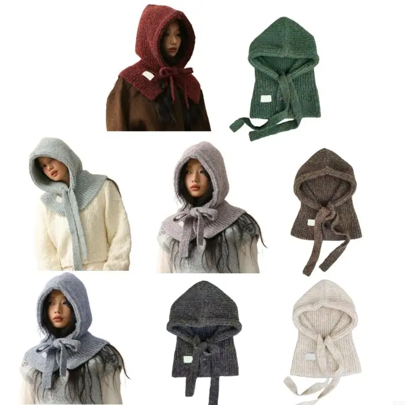 Q22D Knit Balaclava Hat Korean Fashion Adjustable Tie Scarf Hat Neck Warmer for Women
Q22D Knit Balaclava Hat Korean Fashion Adjustable Tie Scarf Hat Neck Warmer for Women