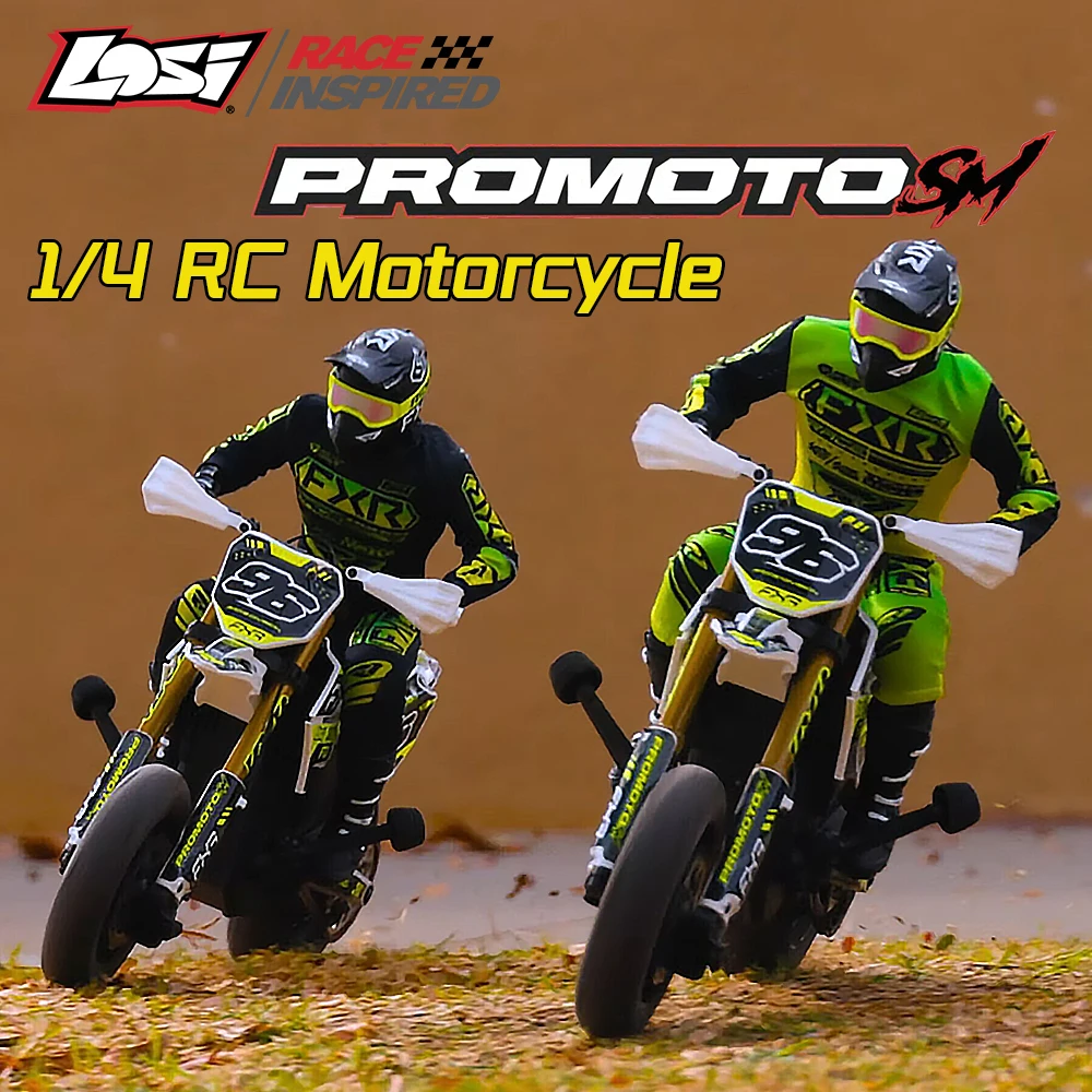 Losi Promoto-SM FXR RTR 1/4 Simulated Electric RC Remote Control Motorcycle Model Car Adults Children's Toys LOS-2310 LOS-2272
Losi Promoto-SM FXR RTR 1/4 Simulated Electric RC Remote Control Motorcycle Model Car Adults Children's Toys LOS-2310 LOS-2272