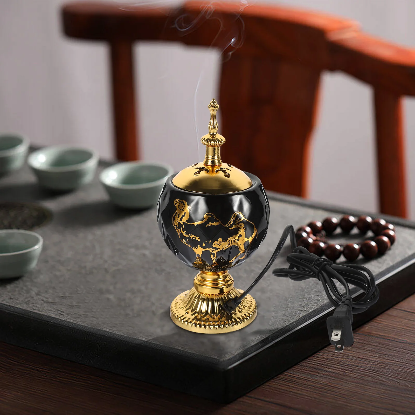 Electric Incense Burner Ceramic Aroma Plug in Censer Bakhoor Stove Small Portable Wax Charcoal Home Decor Middle East Style
Electric Incense Burner Ceramic Aroma Plug in Censer Bakhoor Stove Small Portable Wax Charcoal Home Decor Middle East Style