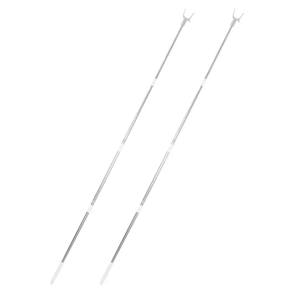 2Pcs Stainless Steel Extendable Clothesline Poles Metal Hooks Adjustable Height Closet Rods Outdoor Dry
2Pcs Stainless Steel Extendable Clothesline Poles Metal Hooks Adjustable Height Closet Rods Outdoor Dry