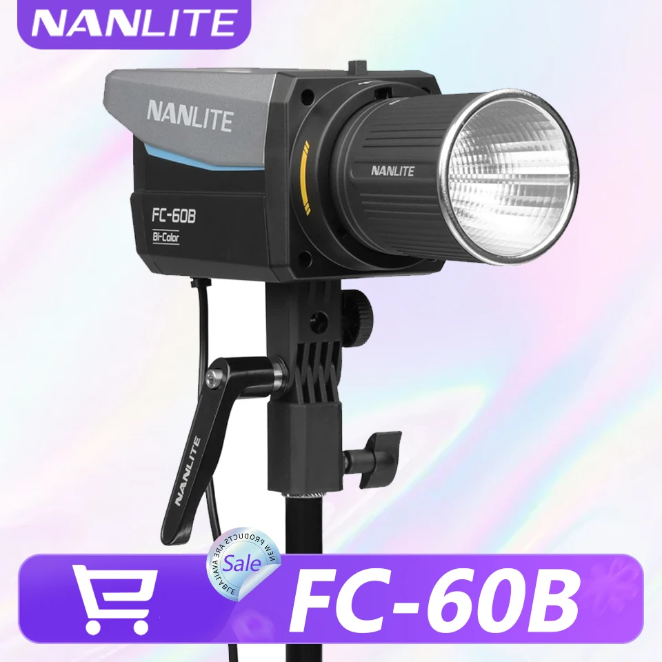 Nanlite FC-60B 2700-6500K Bi-color Video Light for Photography Fill Lamp with 12 Special Effects Bluetooth Control CRI 96
Nanlite FC-60B 2700-6500K Bi-color Video Light for Photography Fill Lamp with 12 Special Effects Bluetooth Control CRI 96