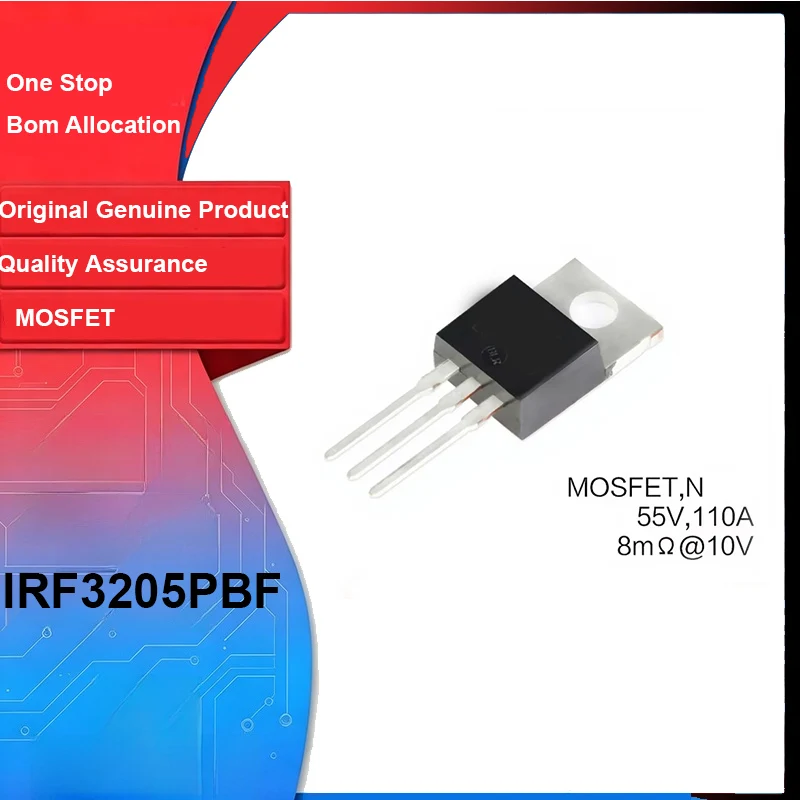 10pcs Genuine New IRF540NPBF TO-220 Through Hole N Channel Power MOSFET 100V 33A Low Rds on Fast Switch Field Effect Transistor
10pcs Genuine New IRF540NPBF TO-220 Through Hole N Channel Power MOSFET 100V 33A Low Rds on Fast Switch Field Effect Transistor