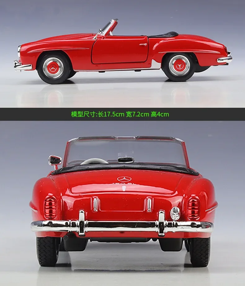 Модель автомобиля из литого под давлением сплава WELLY 1:24 1955 Benz 190 SL, детские игрушки и подарки
Модель автомобиля из литого под давлением сплава WELLY 1:24 1955 Benz 190 SL, детские игрушки и подарки