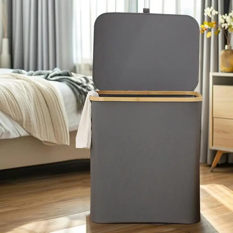 Hamper With Lid Tall Hamper Pull Handles Storage Organizer Basket For Blankets Clothes Bathroom College Dorm Nursery Bedroom
Hamper With Lid Tall Hamper Pull Handles Storage Organizer Basket For Blankets Clothes Bathroom College Dorm Nursery Bedroom