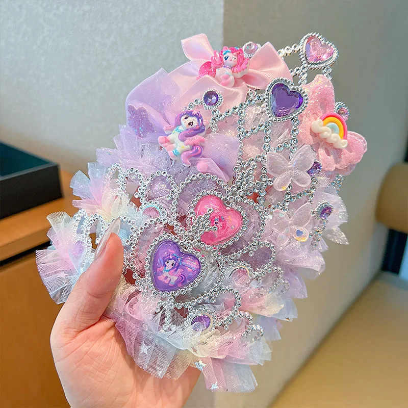 Anime My Little Pony Children's Crown Head Accessories Girls Princess Headdress Jewelry Party Decoration Birthday Gift
Anime My Little Pony Children's Crown Head Accessories Girls Princess Headdress Jewelry Party Decoration Birthday Gift