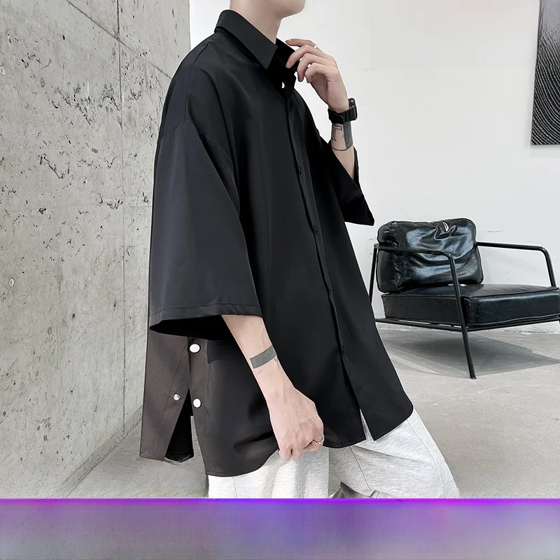 Ice Silk Linen Casual Men's Short Sleeve Shirt Summer Loose Fit Trendy Half Sleeve Top Button up Polyester Polyester Fiber
Ice Silk Linen Casual Men's Short Sleeve Shirt Summer Loose Fit Trendy Half Sleeve Top Button up Polyester Polyester Fiber