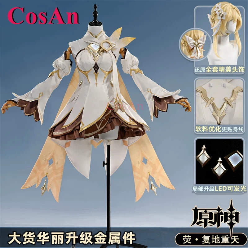 CosAn Hot Game Genshin Impact Lumine Cosplay Costumes Restore The Earth And The Sky Sweet Uniform Dress Party Role Play Clothing
CosAn Hot Game Genshin Impact Lumine Cosplay Costumes Restore The Earth And The Sky Sweet Uniform Dress Party Role Play Clothing