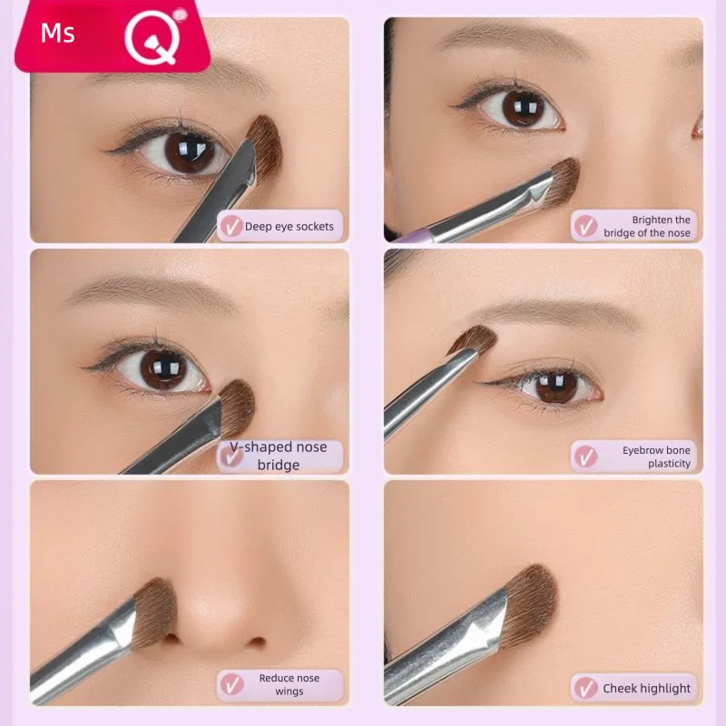 MSQ Single Horse Hair Large Nose Shadow Brush Whole Animal Hair Small Nose Shadow Brush for Precision Makeup Application
MSQ Single Horse Hair Large Nose Shadow Brush Whole Animal Hair Small Nose Shadow Brush for Precision Makeup Application