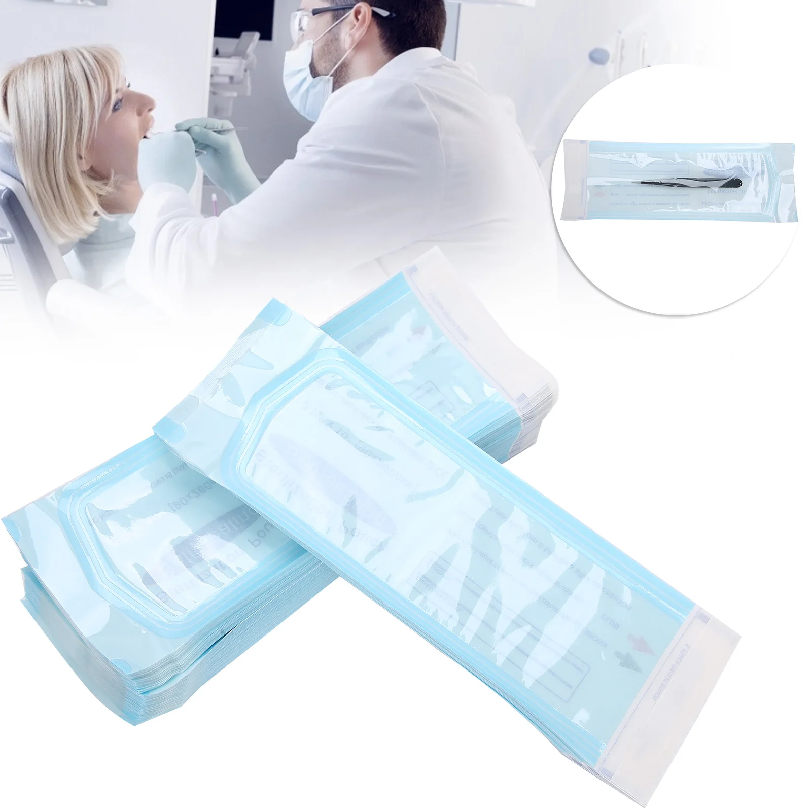 Dental Sealing Bag 200pcs / box 90 x 260mm Self Sealing Dental Pouch Disposable Dental Tattoo Tool Storage Bag
Dental Sealing Bag 200pcs / box 90 x 260mm Self Sealing Dental Pouch Disposable Dental Tattoo Tool Storage Bag