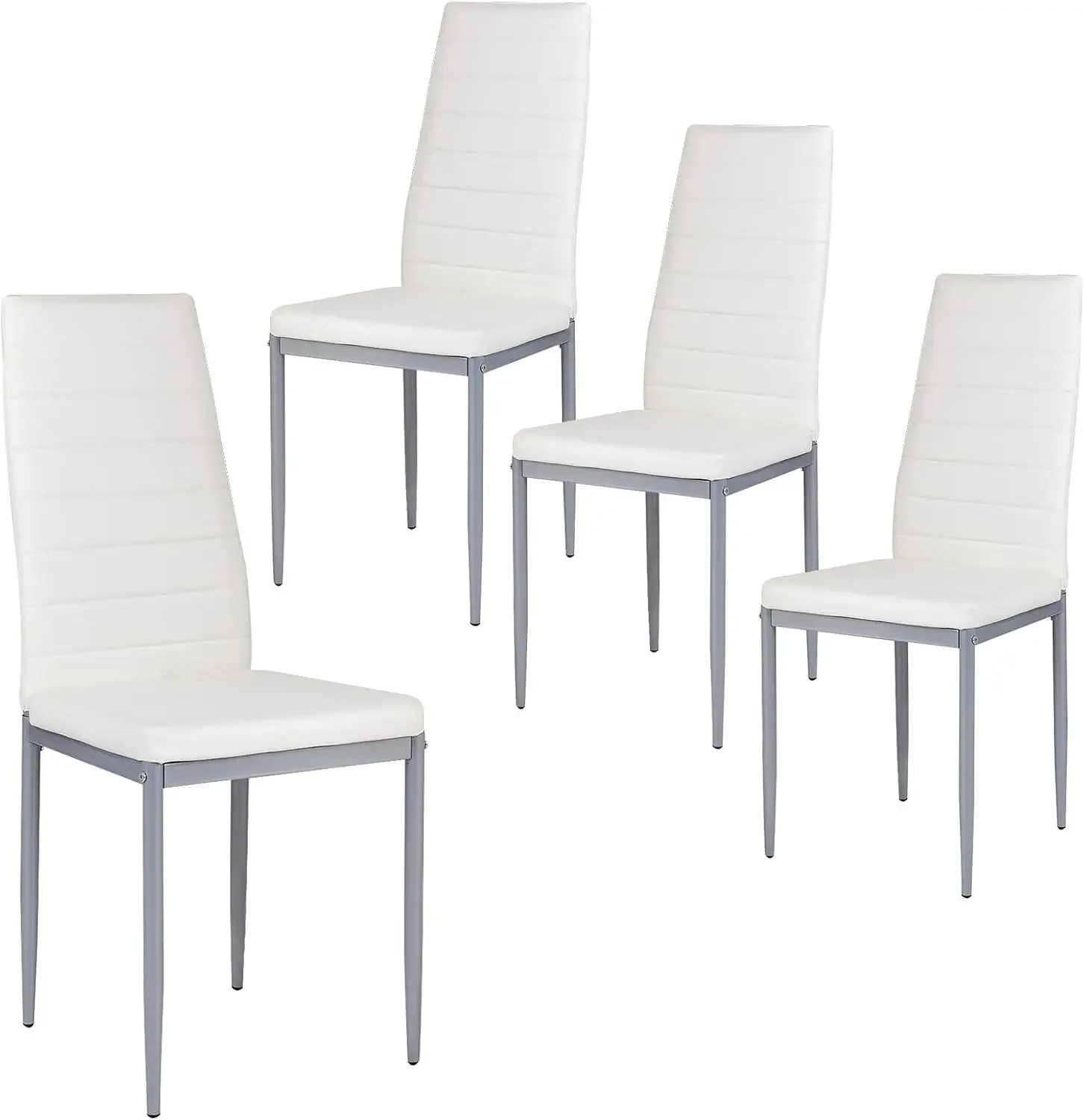 Set of 4 PU Leather Dining Side Chairs with Padded Seat Foot Cap Protection Stable Frame Heavy Duty High Back Design Dining Chai
Set of 4 PU Leather Dining Side Chairs with Padded Seat Foot Cap Protection Stable Frame Heavy Duty High Back Design Dining Chai