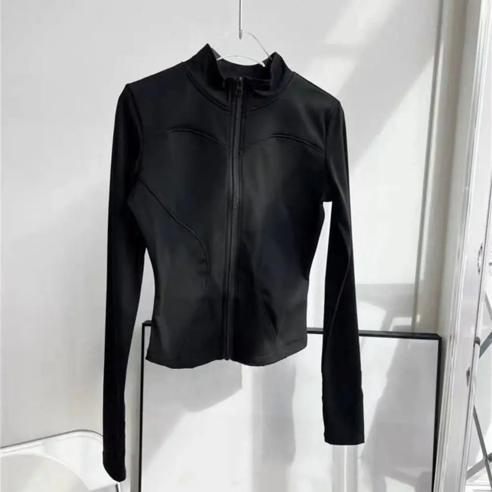Women Winter Sport Top Windproof Stand Collar Women's Fall Winter Coat with Zipper Closure Slim Fit Elastic Warm Soft for Long
Women Winter Sport Top Windproof Stand Collar Women's Fall Winter Coat with Zipper Closure Slim Fit Elastic Warm Soft for Long
