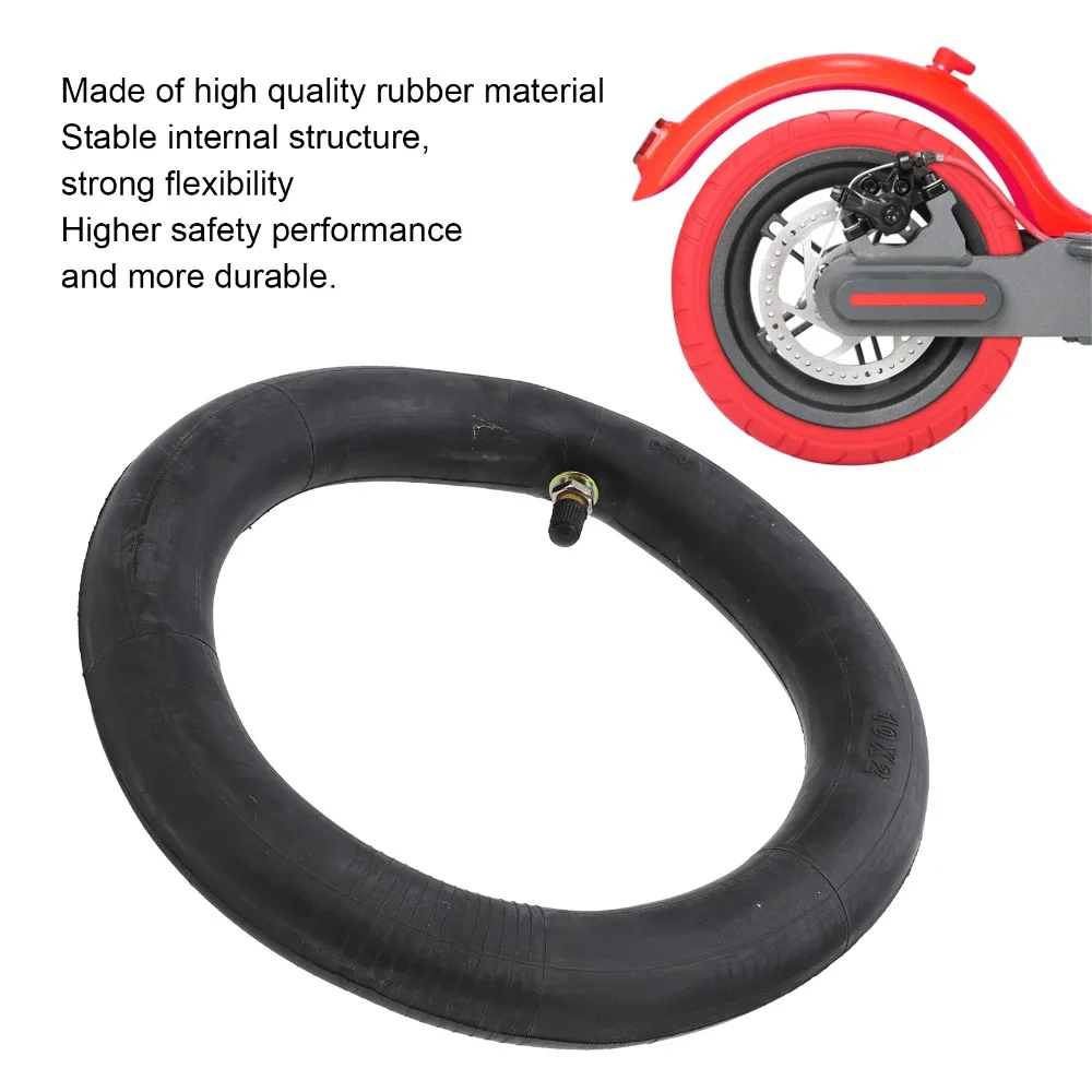 2 Pcs 10×2 Inner Tubes Rubber Straight Valve Electric Scooter Inner Tube Black Tyre Inner Tube for Xiaomi M365, M365 Pro, 1S
2 Pcs 10×2 Inner Tubes Rubber Straight Valve Electric Scooter Inner Tube Black Tyre Inner Tube for Xiaomi M365, M365 Pro, 1S