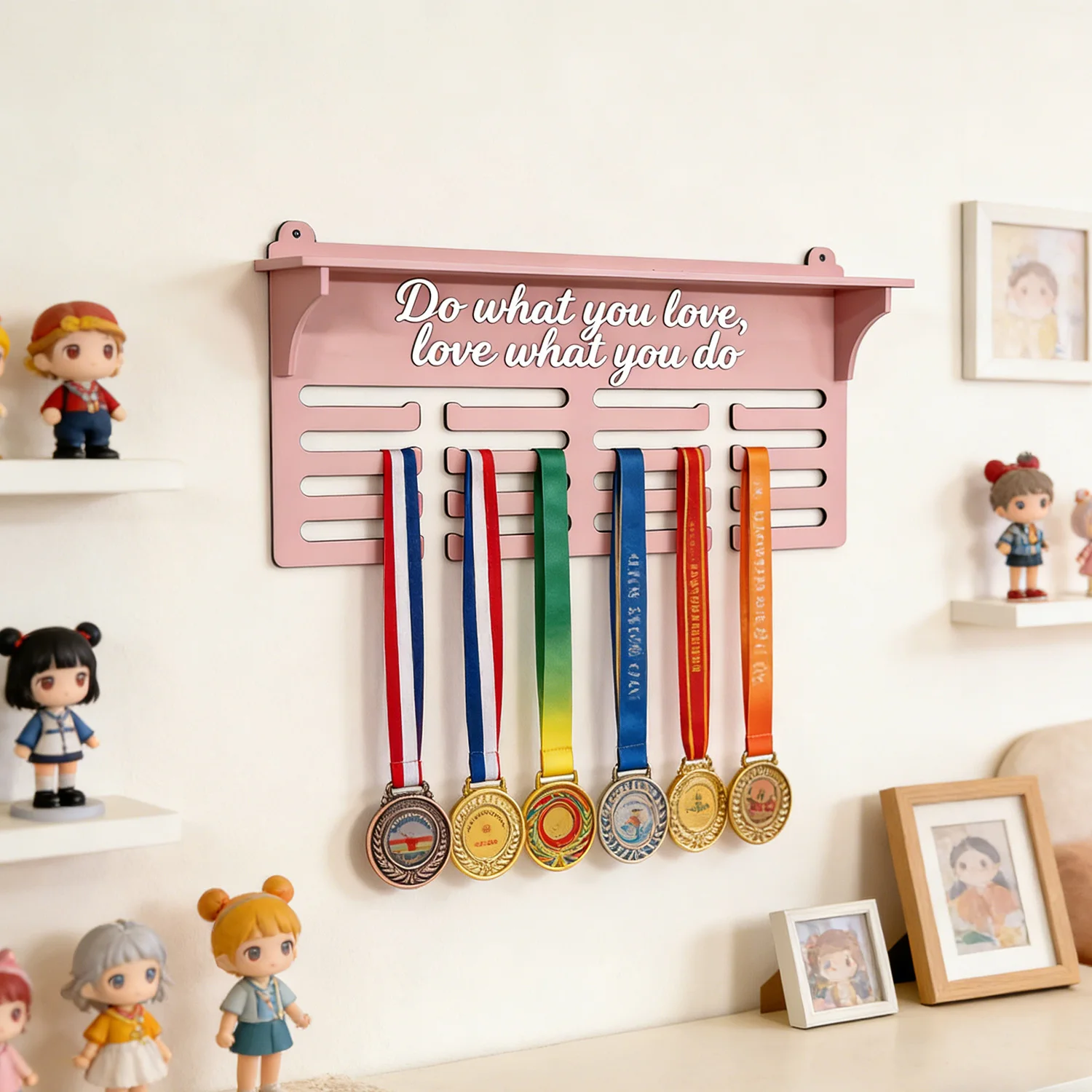 1pc Custom Classical Pink Wooden Sports Medal Holder,Wall Mounted Display Storge for Sports Awards,Home Room Birthday Decor Gift
1pc Custom Classical Pink Wooden Sports Medal Holder,Wall Mounted Display Storge for Sports Awards,Home Room Birthday Decor Gift