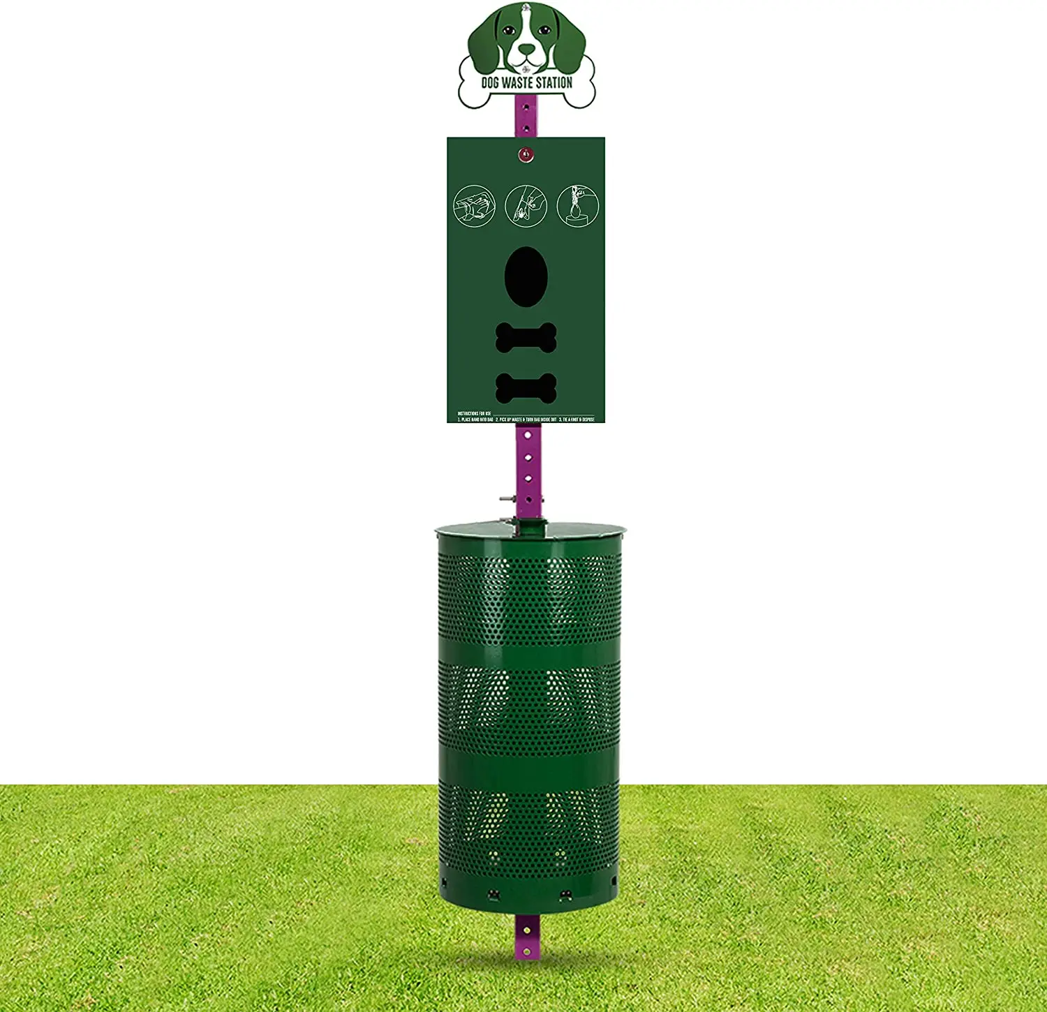 Factory Wholesale Dog Pet Waste Dispenser Station Standing Structure; Includes Bins Bag Refills Effective Waste Disposal Systems
Factory Wholesale Dog Pet Waste Dispenser Station Standing Structure; Includes Bins Bag Refills Effective Waste Disposal Systems
