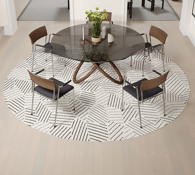 Tempered glass double-layer dining table household ash wood solid wood round dining table and chairs
Tempered glass double-layer dining table household ash wood solid wood round dining table and chairs