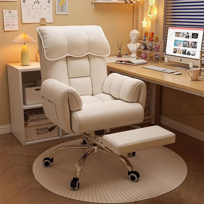 Swivel Glides Office Chair Back Cushion Low Price Design Oriented White Gaming Chair Minimalist Comfy Silla Gamer Furniture
Swivel Glides Office Chair Back Cushion Low Price Design Oriented White Gaming Chair Minimalist Comfy Silla Gamer Furniture